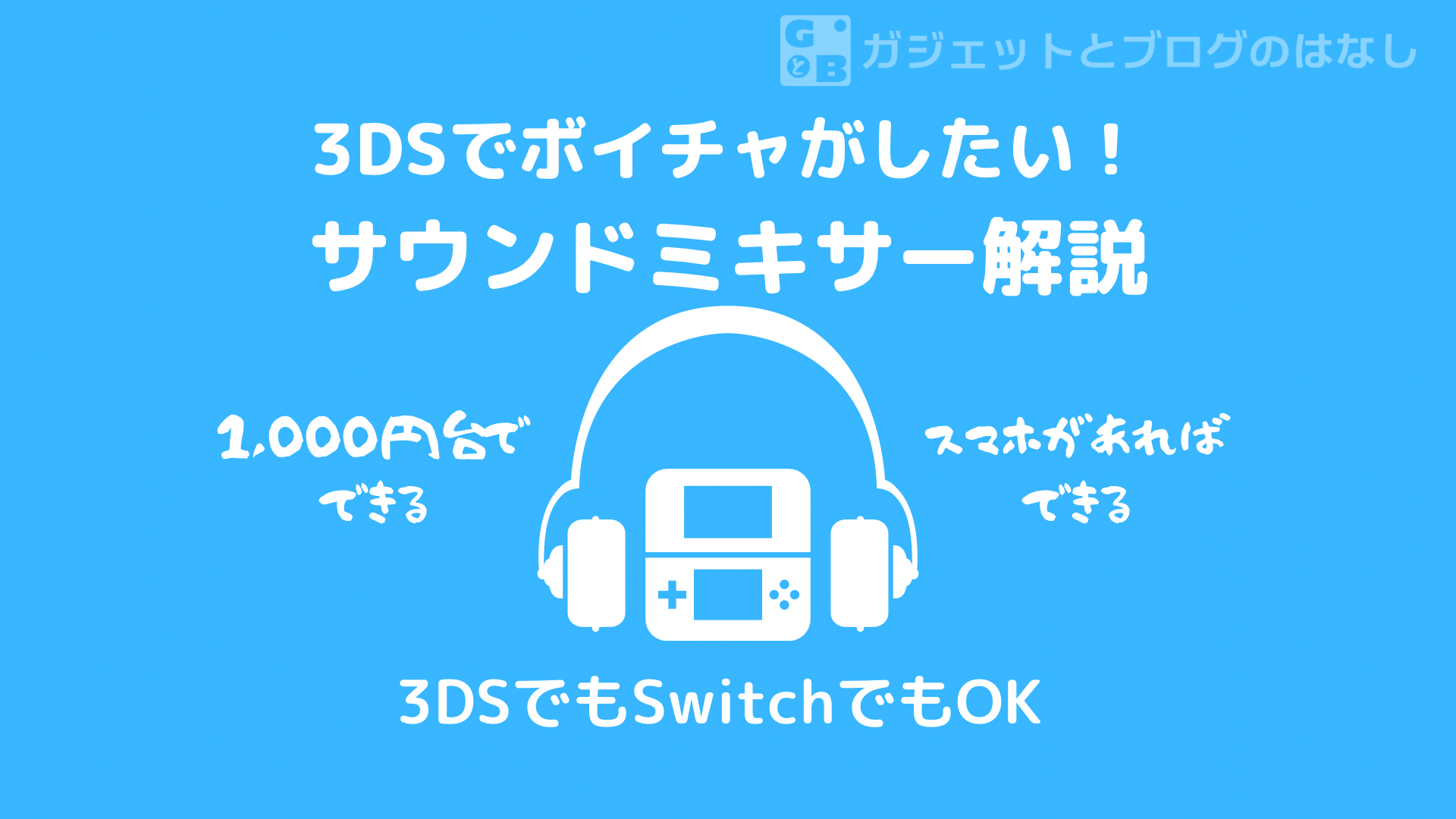 22年版 3ds Nintendo Switchでボイスチャットをする方法 ガジェットとブログのはなし