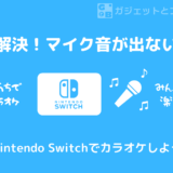 【Nintendo Switch】カラオケマイクが認識されない・音が出ない時の設定方法