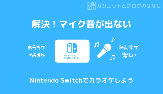 カラオケマイクが認識されない・音が出ない時の設定方法【Nintendo Switch】